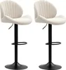 Barhocker 2er Set Höhenverstellbar Drehbar Tresenhocker mit Produktbild-Vorschau 1