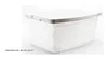 A white laundry basket with a gray rim is shown against a white background. Produktbild-Vorschau