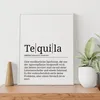Tequila Poster Definition Kunstdruck Wandbild Geschenk – A4 Produktbild-Vorschau 5