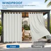 Outdoor Vorhang Extra Breit Leinenoptik Gardinen Produktbild-Vorschau 4
