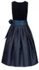 Dirndl midi Marlies Samt Dirndl in Dunkelblau von Nübler Produktbild-Vorschau 2
