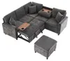 Gerades 4-Sitzer Corduroy Sofa mit Stauraum  unter den Produktbild-Vorschau 19