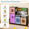 COSTWAY Kinderküche Spielküchen mit Licht und Sound, Produktbild-Vorschau 4