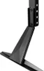 A close-up view of a black TV stand base and mounting bracket. Náhled obrázku produktu