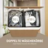 Kosz na pranie HOMCOM z bambusa z pokrywką, 100 l, z Podgląd zdjęcia produktu 8