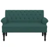 vidaXL Sitzbank mit Rückenlehne Dunkelgrün 120x62x75,5 cm Produktbild-Vorschau 4