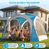 COSTWAY Strandzelt 344x344cm, Gartenzelt für 6-8 Personen Produktbild-Vorschau 4