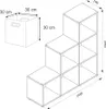 Półka schodowa Vicco  Drewno antyczne 107.2 x 107.8 cm z 4 Podgląd zdjęcia produktu 3