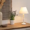 Atmosphera Tischlampe Classico - Holz - Weis - H 36 cm - Produktbild-Vorschau 9