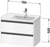 Duravit Ketho.2 Wastafelonderkast 78,4x45,5x54,9 cm Mat Produktbild-Vorschau 2