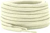 Runde Schnürsenkel in Weiss Creme - 80cm