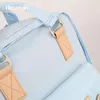 Himawari dámský batoh na notebook béžový a modrý 38x28x15 Náhled obrázku produktu 7