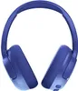 A pair of blue wireless headphones against a white background. Produktbild-Vorschau
