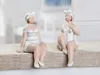 Gilde Kantensitzerfigur, Badenixe, "Becky", Kunstharz, Voir les images du produit 2