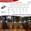 Diagram and photo of a snowflake LED string light set. Anteprima dell’immagine prodotto