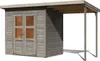 Karibu Gartenhaus Gerätehaus Merseburg 3 mit Anbaudach Produktbild-Vorschau 4