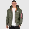 Bunda Alpha Industries, gesteppte Jacke mit Kapuze, Alpha Produktbild-Vorschau 1