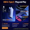 Marketing image showing the connectivity options for a wireless gaming headset. Produktbild-Vorschau