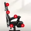Side view of a gaming chair with numbered callouts. Náhled obrázku produktu