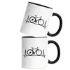 Fahrrad Tasse Schwarz Heartbeat Geschenk Fahrradfahrer Produktbild-Vorschau 2