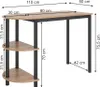 Küchentisch Vicco Freetown Goldkraft Eiche/Schwarz 110 x 50 Produktbild-Vorschau 3