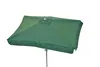 A green rectangular umbrella shown from a slightly elevated diagonal angle against a white background. Produktbild-Vorschau