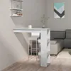 vidaXL Nástenný barový stôl Concrete Grey 102x45x103,5 cm Náhľad obrázku produktu 2