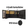 RFID Büffel Echt Leder Geldbörse Portemonnaie mit geprägtem Produktbild-Vorschau 3