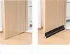 Two images showing a door bottom seal being applied to a door. Náhled obrázku produktu