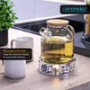 Arendo Teekanne mit Stövchen, Teebereiter Glas für losen Produktbild-Vorschau 6