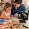 INSCRAFT Bügelperlen Set Bastelbedarf 28000 Mini 48 Farben Produktbild-Vorschau 7