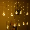 Lampki świąteczne kurtyna świetlna kule bombki led girlanda Podgląd zdjęcia produktu 9