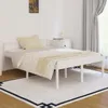 vidaXL Seniorenbett Weiß 140x190 cm Massivholz Kiefer Produktbild-Vorschau 13