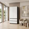 Armadio Novela, bianco antracite, a 2 ante | Armadio Anteprima dell’immagine prodotto 7