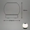 LED stolová lampa batériová stmievateľná sklenená Náhľad obrázku produktu 7