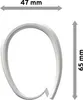 Interdeco Duschringe / Duschvorhangringe Weiß, Produktbild-Vorschau 4