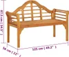 vidaXL Gartenbank 125 cm Massivholz Akazie -  Gartenbänke Produktbild-Vorschau 8