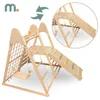 A wooden indoor playground set for children. Produktbild-Vorschau