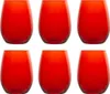 Lot de 6 verres Amber Rosso Pasabache de 35 cl Voir les images du produit 1