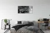 Glasbilder 120x60 Wandkunst Sky schwarz und weiß Menschen Produktbild-Vorschau 3