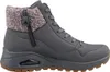 A side view of a gray Skechers boot with a knitted collar. Anteprima dell’immagine prodotto
