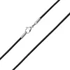 Auroris Echtleder Kette schwarz Dicke 2mm mit Produktbild-Vorschau 3