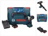A collage of images showing a Bosch cordless drill, its case, batteries, and charger from different angles. Produktbild-Vorschau