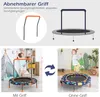 GOPLUS Ø92cm Kindertrampolin LED, Mini Trampolin mit Griff Produktbild-Vorschau 2