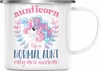 Trendation - Aunitcorn Emaille Tasse Geschenk für Beste Produktbild-Vorschau 1