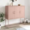 vidaXL Highboard Rosa 100,5x39x107 cm Stahl Produktbild-Vorschau 1