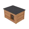 QLS Hunde- Katzenhaus aus Holz 53x39 cm Isoliert Winterfest Produktbild-Vorschau 4