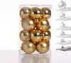 Christbaumkugel - Glas - D: 3,5cm - glänzend und matt - gold - 16er Set Produktbild-Vorschau