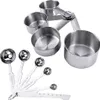 10 teiliges Messbecher und Löffel Set, Edelstahl Messbecher Produktbild-Vorschau 1