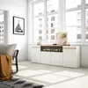 Sideboard, Highboard, 200x35x75cm, 4 Türen, Elektrokamin, Produktbild-Vorschau 2